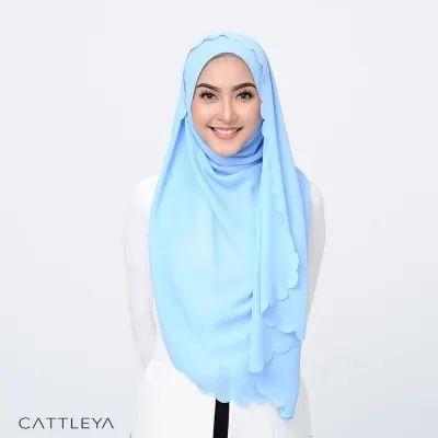 LUXE BLOOM SHAWL - COOL BLUE (4)